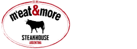 m'eat&more Steakhouse Argentina logo